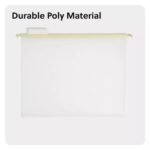 5ct Frosted Poly Hanging File Folder with Gold Rods - Image 6