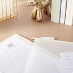 5ct Frosted Poly Hanging File Folder with Gold Rods - Image 3